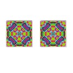 Farbenpracht Kaleidoscope Pattern Cufflinks (Square)