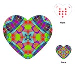 Farbenpracht Kaleidoscope Pattern Playing Cards Single Design (Heart)