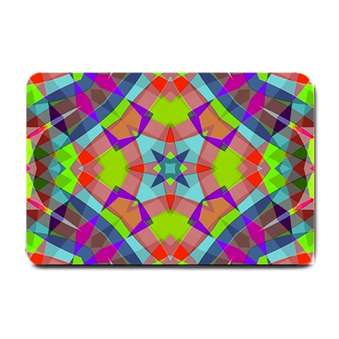 Farbenpracht Kaleidoscope Pattern Small Doormat from ArtsNow.com 24 x16  Door Mat