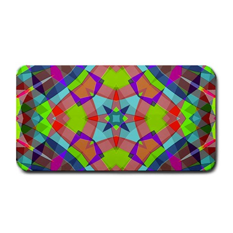 Farbenpracht Kaleidoscope Pattern Medium Bar Mat from ArtsNow.com 16 x8.5  Bar Mat