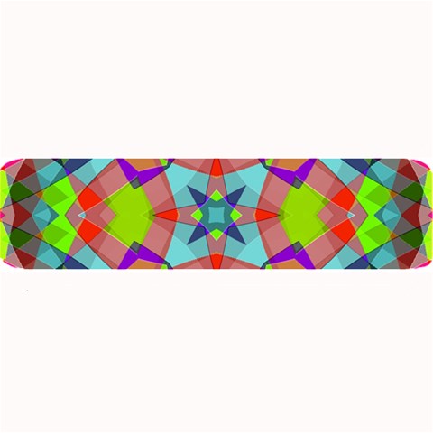 Farbenpracht Kaleidoscope Pattern Large Bar Mat from ArtsNow.com 32 x8.5  Bar Mat