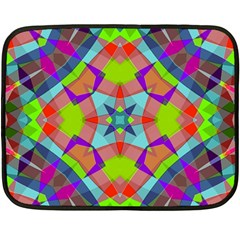 Farbenpracht Kaleidoscope Pattern Two Sides Fleece Blanket (Mini) from ArtsNow.com 35 x27  Blanket Back
