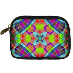 Farbenpracht Kaleidoscope Pattern Digital Camera Leather Case from ArtsNow.com Front