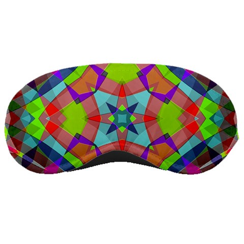 Farbenpracht Kaleidoscope Pattern Sleep Mask from ArtsNow.com Front