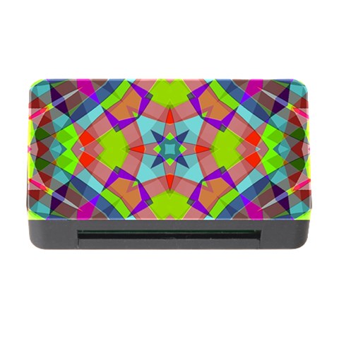 Farbenpracht Kaleidoscope Pattern Memory Card Reader with CF from ArtsNow.com Front