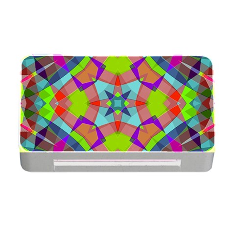 Farbenpracht Kaleidoscope Pattern Memory Card Reader with CF from ArtsNow.com Front