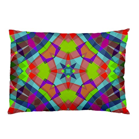 Farbenpracht Kaleidoscope Pattern Pillow Case (Two Sides) from ArtsNow.com Front