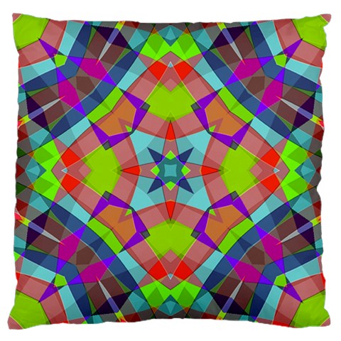 Farbenpracht Kaleidoscope Pattern Large Cushion Case (Two Sides) from ArtsNow.com Front