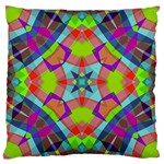 Farbenpracht Kaleidoscope Pattern Large Cushion Case (Two Sides)