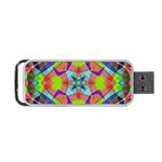Farbenpracht Kaleidoscope Pattern Portable USB Flash (Two Sides)