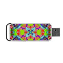 Farbenpracht Kaleidoscope Pattern Portable USB Flash (Two Sides) from ArtsNow.com Back