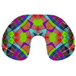 Farbenpracht Kaleidoscope Pattern Travel Neck Pillow