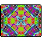 Farbenpracht Kaleidoscope Pattern Two Sides Fleece Blanket (Medium)
