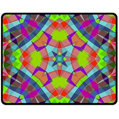 Farbenpracht Kaleidoscope Pattern Two Sides Fleece Blanket (Medium) from ArtsNow.com 58.8 x47.4  Blanket Back