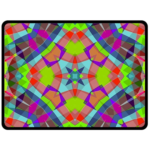 Farbenpracht Kaleidoscope Pattern Two Sides Fleece Blanket (Large) from ArtsNow.com 80 x60  Blanket Front
