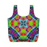 Farbenpracht Kaleidoscope Pattern Full Print Recycle Bag (M)