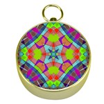 Farbenpracht Kaleidoscope Pattern Gold Compasses