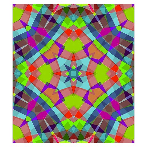Farbenpracht Kaleidoscope Pattern Drawstring Pouch (Small) from ArtsNow.com Back
