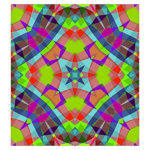 Farbenpracht Kaleidoscope Pattern Drawstring Pouch (Large) from ArtsNow.com Back