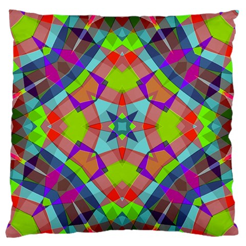Farbenpracht Kaleidoscope Pattern Standard Premium Plush Fleece Cushion Case (Two Sides) from ArtsNow.com Front