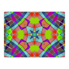Farbenpracht Kaleidoscope Pattern Two Sides Premium Plush Fleece Blanket (Mini) from ArtsNow.com 35 x27  Blanket Back