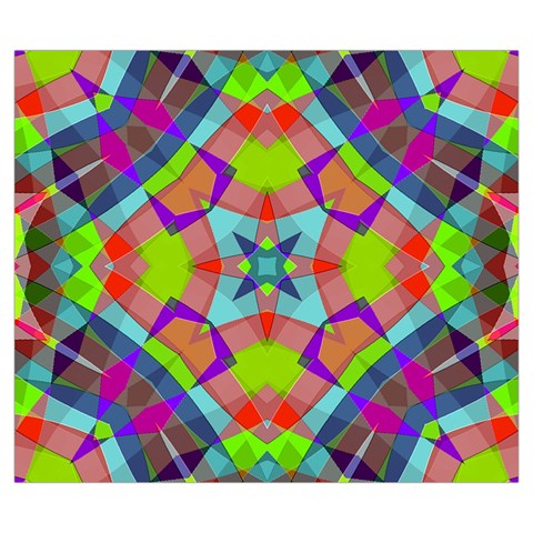 Farbenpracht Kaleidoscope Pattern Zipper Large Tote Bag from ArtsNow.com Front