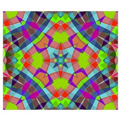 Farbenpracht Kaleidoscope Pattern Zipper Large Tote Bag from ArtsNow.com Back