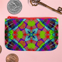 Farbenpracht Kaleidoscope Pattern Large Coin Purse from ArtsNow.com Front