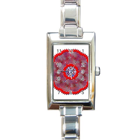 Tile Pattern Background Image Rectangle Italian Charm Watch from ArtsNow.com Front
