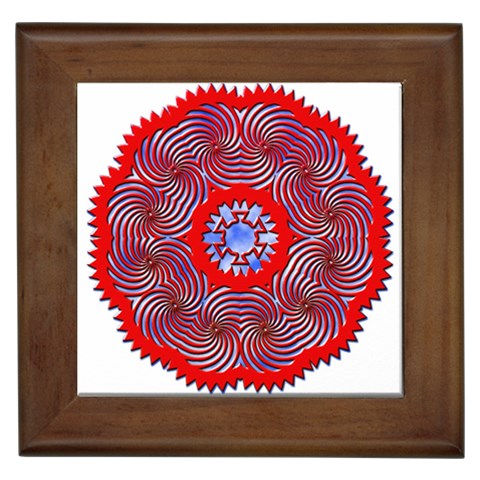 Tile Pattern Background Image Framed Tile from ArtsNow.com Front