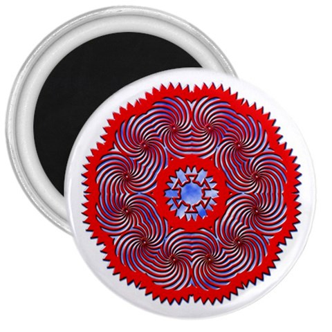 Tile Pattern Background Image 3  Magnets from ArtsNow.com Front
