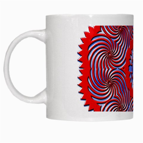 Tile Pattern Background Image White Mug from ArtsNow.com Left