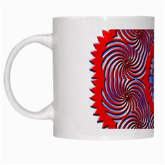Tile Pattern Background Image White Mug from ArtsNow.com Left