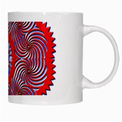 Tile Pattern Background Image White Mug from ArtsNow.com Right