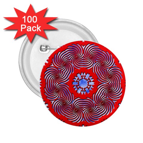 Tile Pattern Background Image 2.25  Buttons (100 pack)  from ArtsNow.com Front