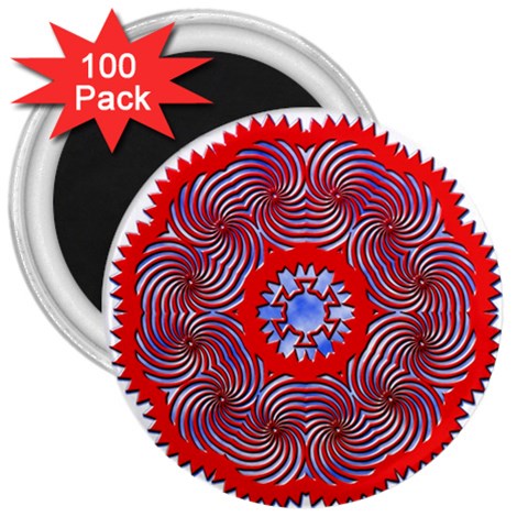 Tile Pattern Background Image 3  Magnets (100 pack) from ArtsNow.com Front