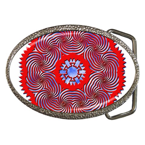 Tile Pattern Background Image Belt Buckles from ArtsNow.com Front