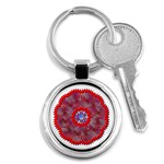 Tile Pattern Background Image Key Chain (Round)