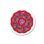 Tile Pattern Background Image Magnet 3  (Round)