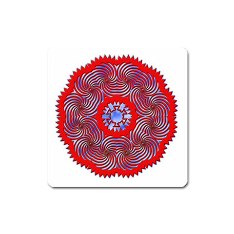Tile Pattern Background Image Square Magnet from ArtsNow.com Front