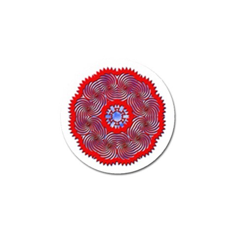 Tile Pattern Background Image Golf Ball Marker (4 pack) from ArtsNow.com Front