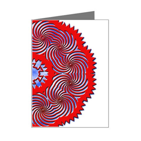 Tile Pattern Background Image Mini Greeting Card from ArtsNow.com Left