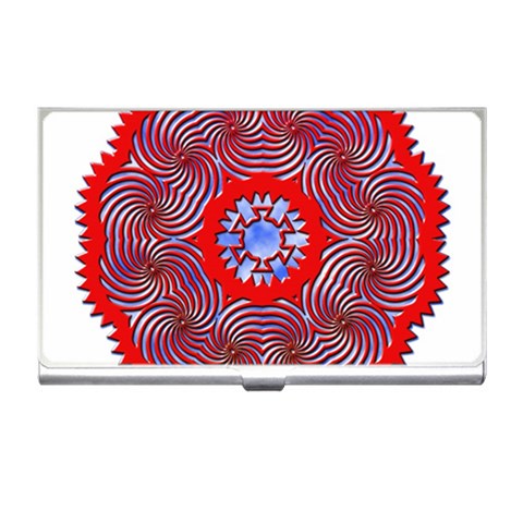 Tile Pattern Background Image Business Card Holder from ArtsNow.com Front