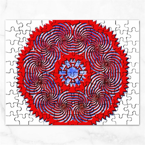 Tile Pattern Background Image Rectangular Jigsaw Puzzl from ArtsNow.com Front