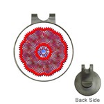 Tile Pattern Background Image Hat Clips with Golf Markers