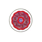 Tile Pattern Background Image Hat Clip Ball Marker (10 pack)