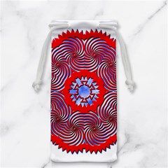 Tile Pattern Background Image Jewelry Bag from ArtsNow.com Back