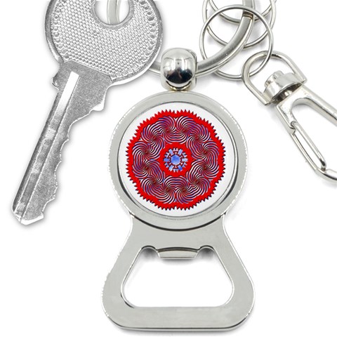 Tile Pattern Background Image Bottle Opener Key Chain from ArtsNow.com Front