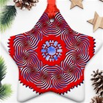 Tile Pattern Background Image Star Ornament (Two Sides)