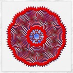 Tile Pattern Background Image Canvas 16  x 16 
